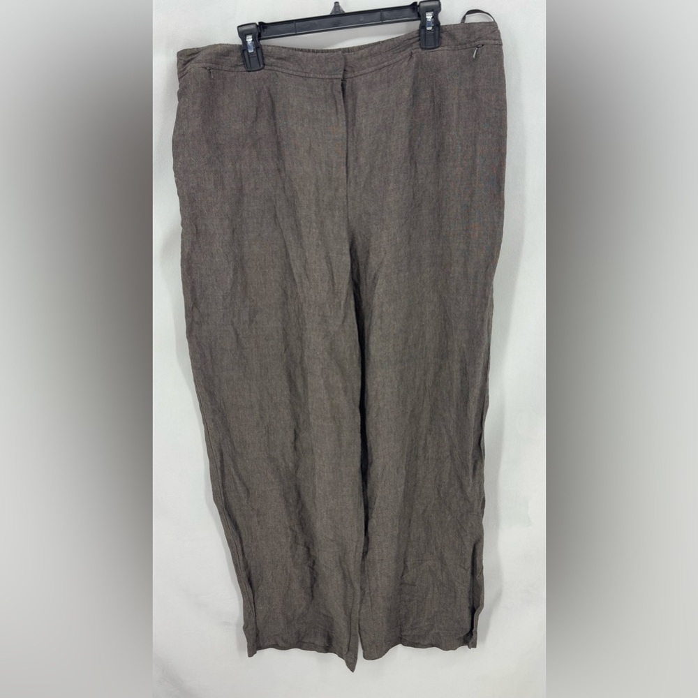 Eileen Fisher Brown Wide Leg Pants